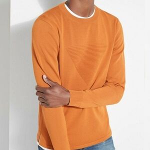 New GUESS Men's Ski Logo Ottoman Sweater